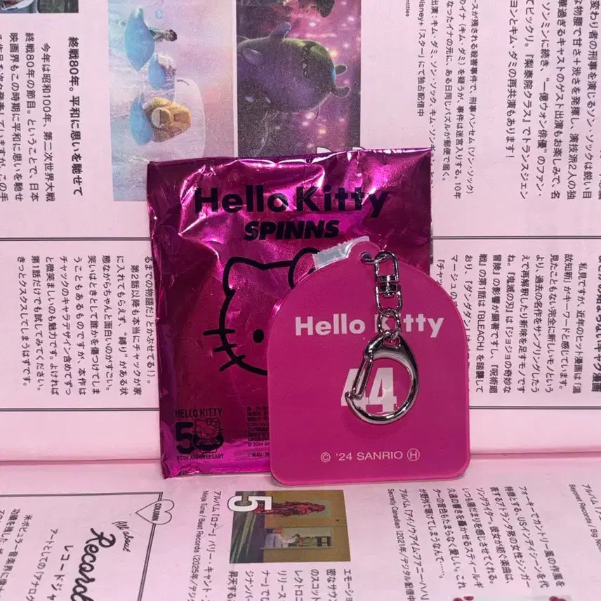 [BUNJANG] Sanrio Hello Kitty 50th Anniversary Limited Edition Acrylic Keychain / 산리오 헬로키티 스핀즈 50주년 한정 아크릴 키링 키티 발레코어 페어리