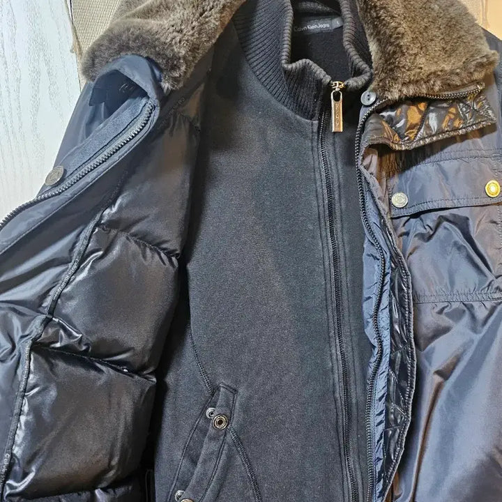 [BUNJANG] Calvin Klein Bomber Jacket (Navy, L) / 캘빈클라인 CK 항공점퍼 L 네이비색 봄버.블루종