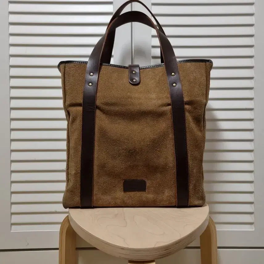 [BUNJANG] Suede Tote Bag / 남성 스웨이드 토트백 가죽 토트백