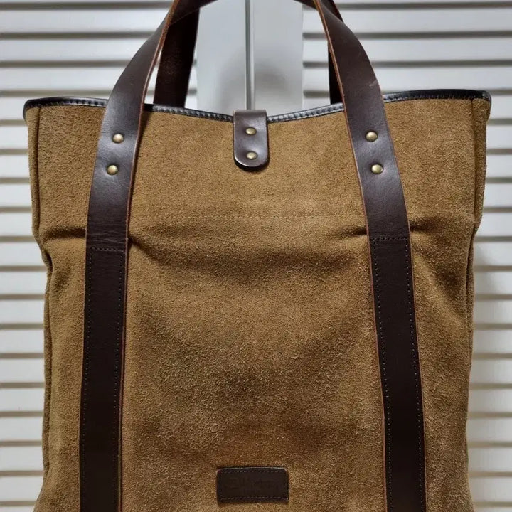 [BUNJANG] Suede Tote Bag / 남성 스웨이드 토트백 가죽 토트백