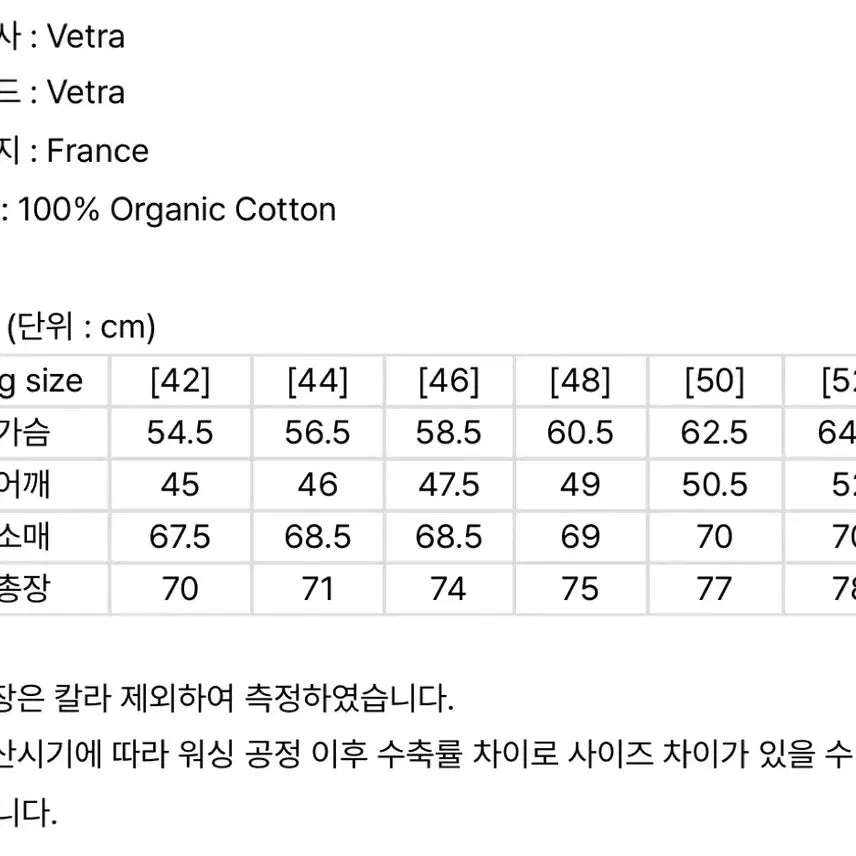 [BUNJANG] Vetra Twill Cotton Work Jacket 46 / 베트라 워크자켓 트윌코튼 하이드론 46