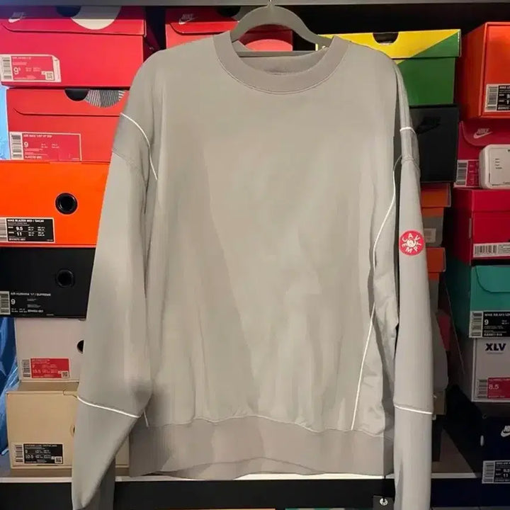 [BUNJANG] Cav Empt Crewneck Sweatshirt / 카브엠트 맨투맨 크루넥 L 폴리 파이핑 스웨트