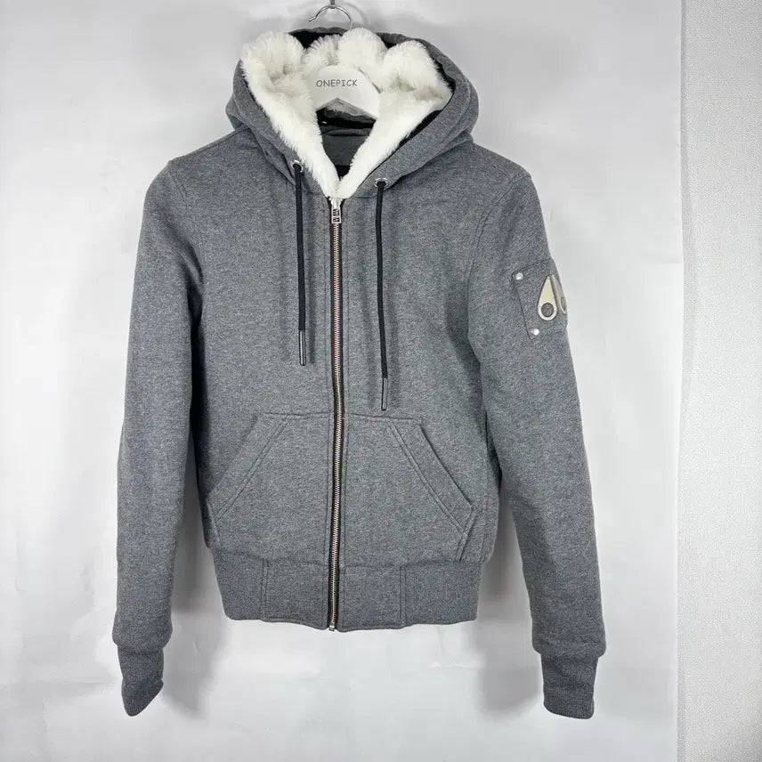 [BUNJANG] Moose Knuckles Classic Bunny Hoodie Gray / (새상품급,정품)무스너클 클래식 버니 후드집업 스웨터 그레이