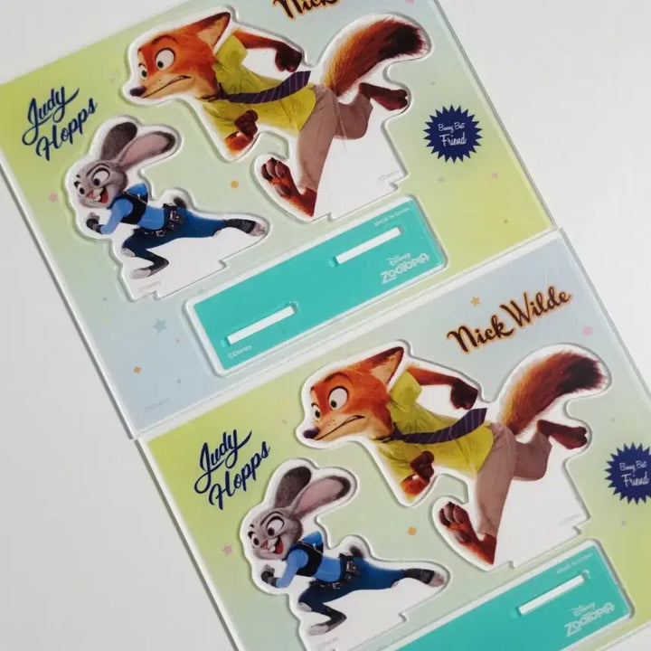 [BUNJANG] Zootopia Nick &amp; Judy Acrylic Stand / 주토피아 다이소 랜덤 아크릴 스탠드 닉&amp;주디