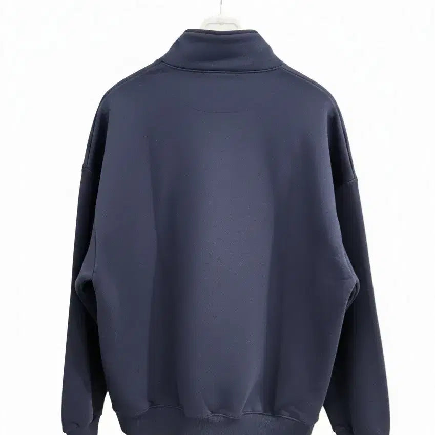 [BUNJANG] Unbranded Navy Collar Sweatshirt / 카라넥 맨투맨 네이비 새상품