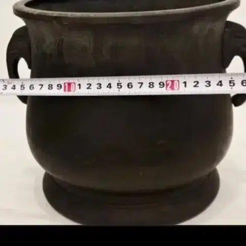 [BUNJANG] Antique Cast Metal Brazier / 세월감 있는 묵직한 주물 화로형 기물 / 고풍 장식용