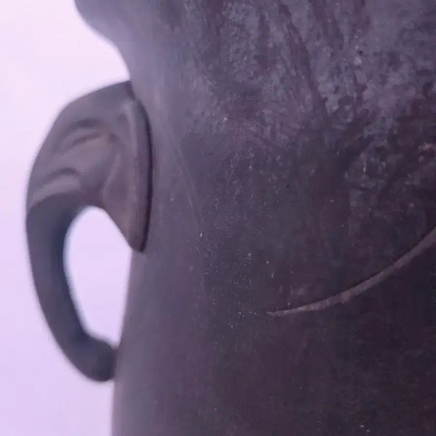 [BUNJANG] Antique Cast Metal Brazier / 세월감 있는 묵직한 주물 화로형 기물 / 고풍 장식용