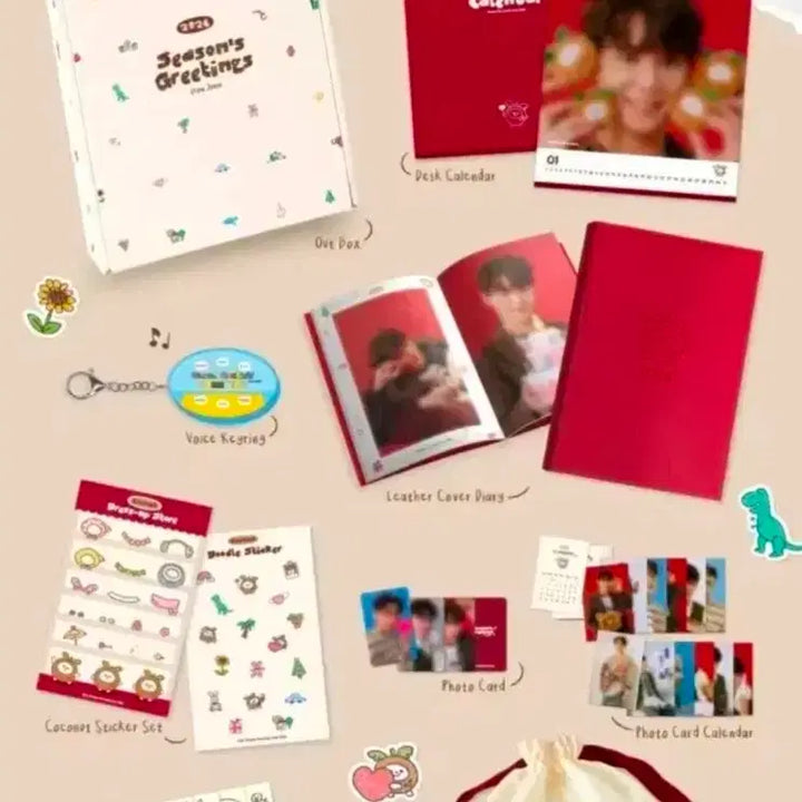 [BUNJANG] XIA Junsu 2026 Season's Greetings + Ktown4u Fansign Photocard / 김준수 2026 시즌그리팅 미개봉 + 케타포 팬싸 포카 1매