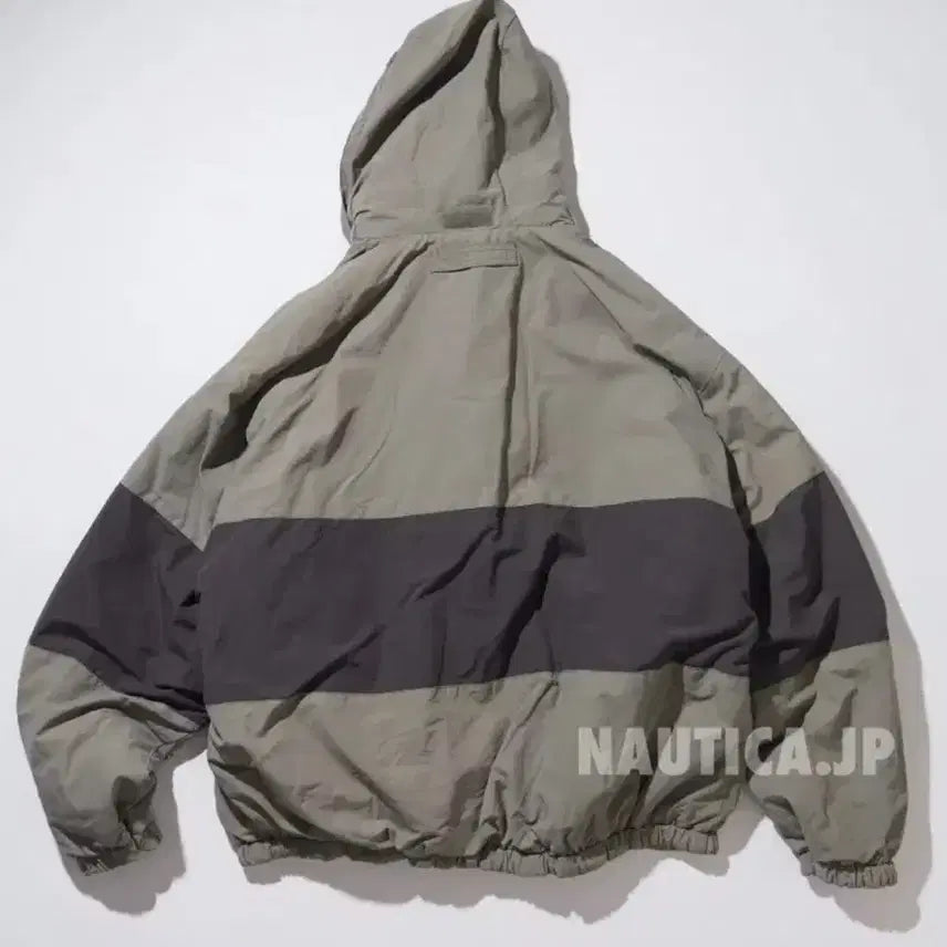[BUNJANG] Nautica Japan Reversible Sailing Blouson Khaki Gray XL / 노티카재팬 리버시블 세일링 블루종 카키그레이 XL