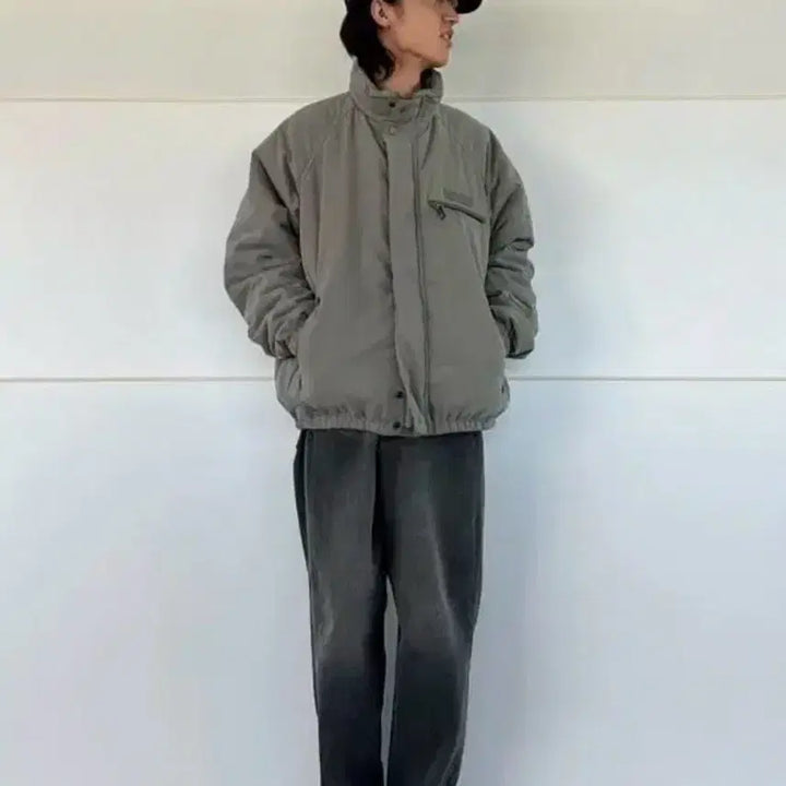 [BUNJANG] Nautica Japan Reversible Sailing Blouson Khaki Gray XL / 노티카재팬 리버시블 세일링 블루종 카키그레이 XL