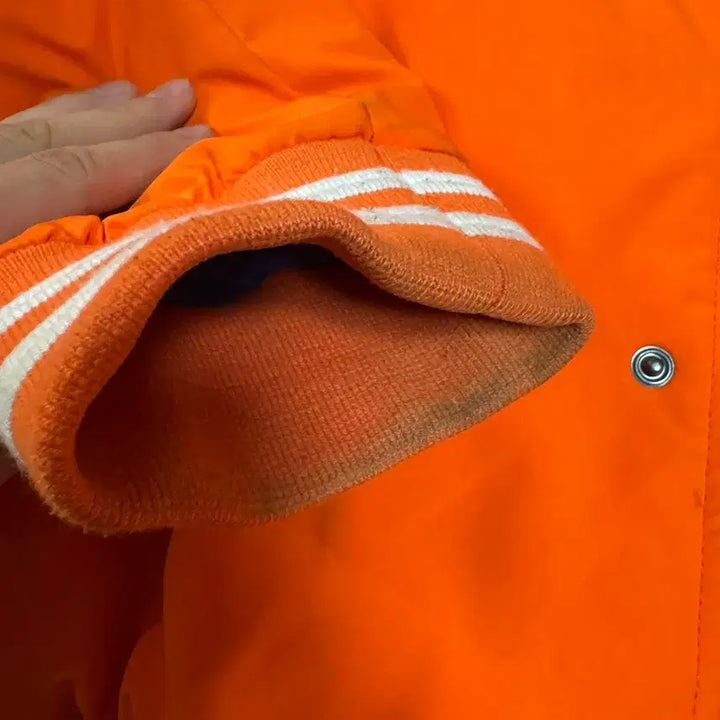 [BUNJANG] MLB Orange Vintage Baseball Jacket / 빈티지 MLB 오렌지 야구 점퍼 팔아요!