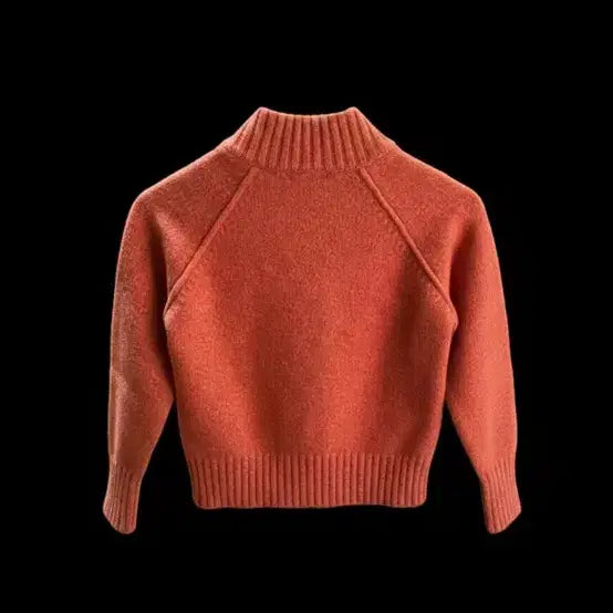 [BUNJANG] Burberry Orange Button Knit Sweater / 버버리 오렌지색 버튼 니트 스웨터