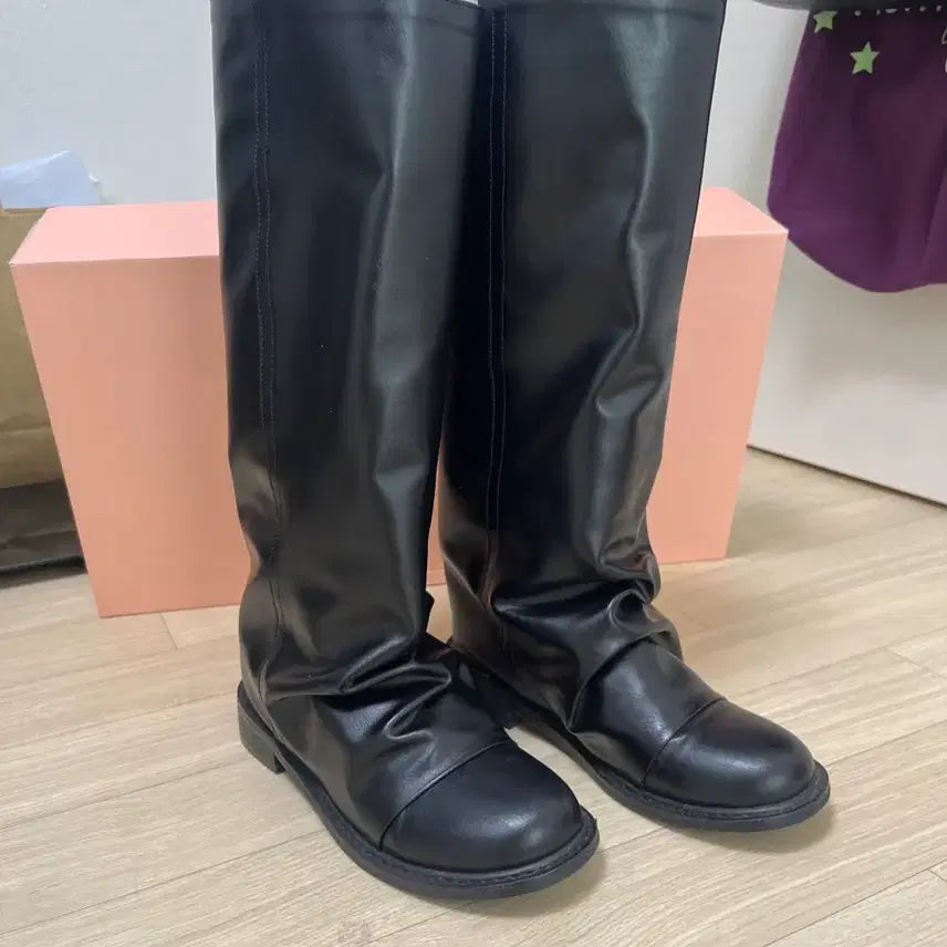 [BUNJANG] Blackup Sini Shirring Fold Boots 230 / 새상품급) 블랙업 스이니 셔링 폴더 부츠 230