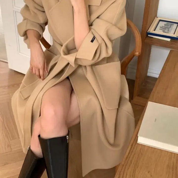 [BUNJANG] Hoshi Handmade Long Coat / 핸드메이드 호시 롱코트