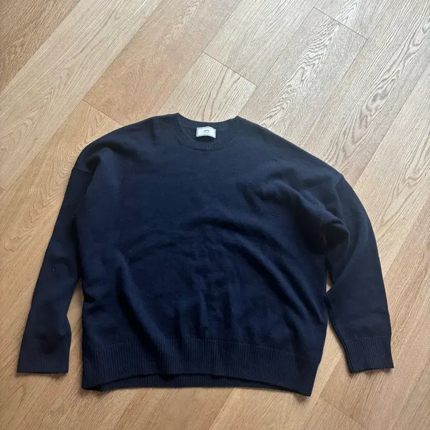 [BUNJANG] AMI 006 Navy Knit / AMI 아미 네이비 니트 006 사이즈 (울/캐시미어)