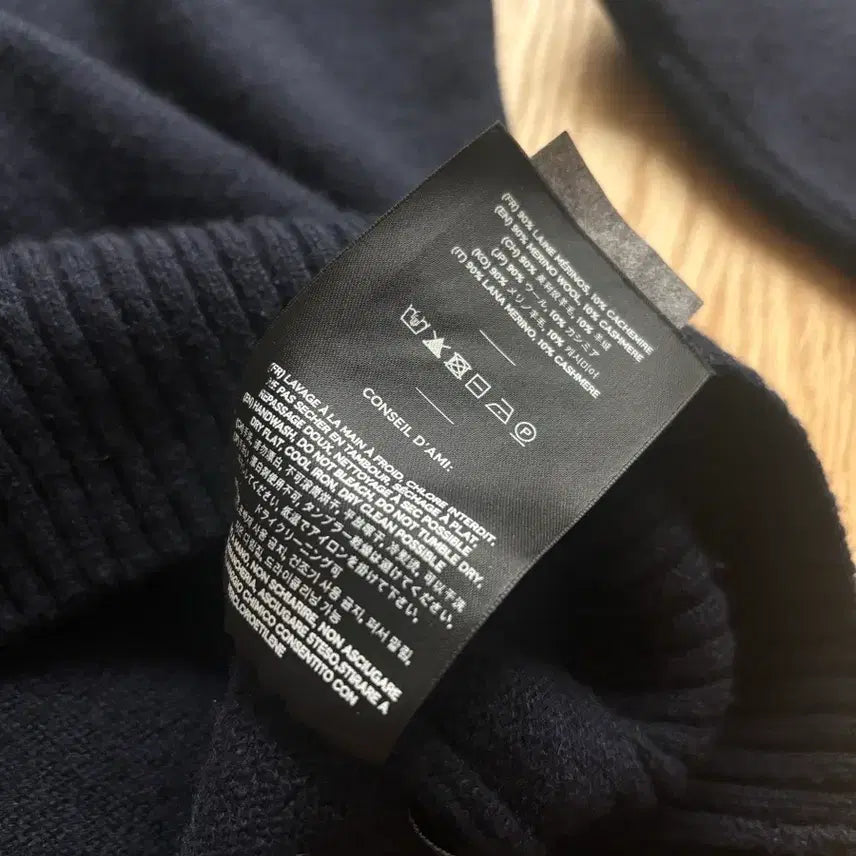 [BUNJANG] AMI 006 Navy Knit / AMI 아미 네이비 니트 006 사이즈 (울/캐시미어)