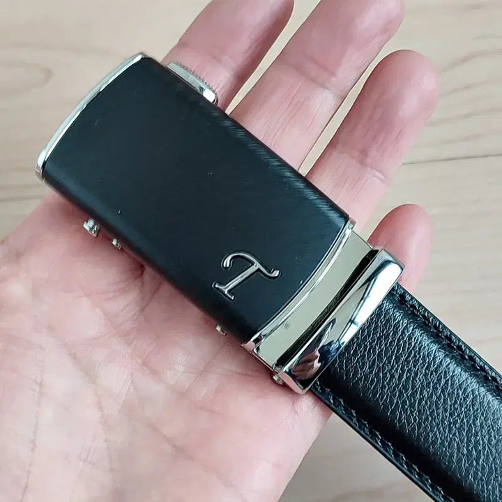 [BUNJANG] Leather Automatic Belt / 남자 가죽 자동벨트 정장벨트 가죽벨트 새상품