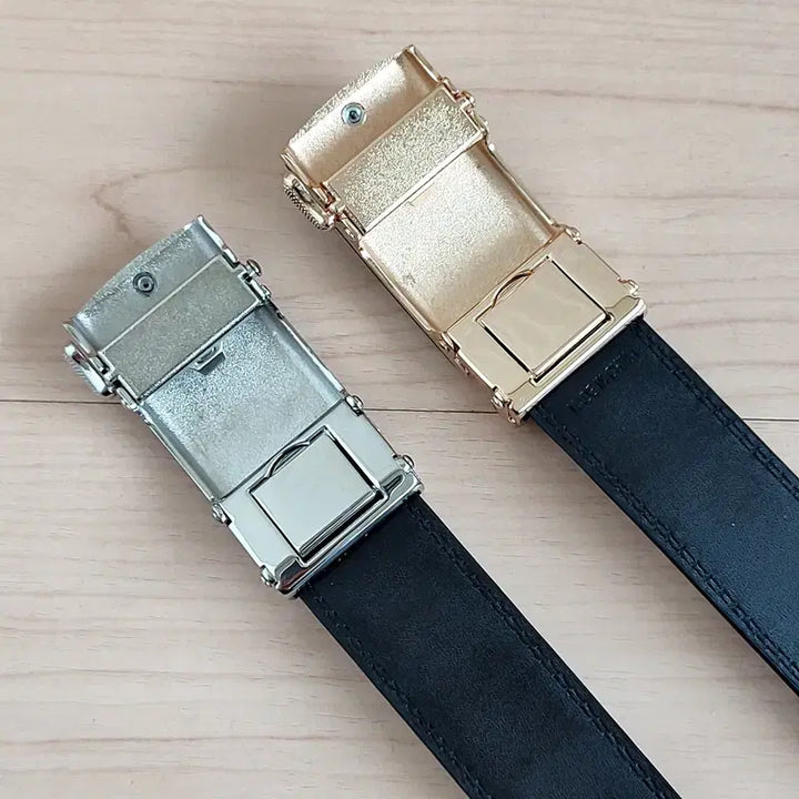 [BUNJANG] Leather Automatic Belt / 남자 가죽 자동벨트 정장벨트 가죽벨트 새상품