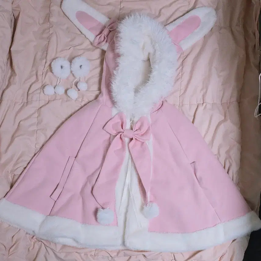 [BUNJANG] Rabbit Cape for Idol Graduation Photo / 팬싸템 토끼 망토 대여 | 졸업사진 아이돌 스냅 지뢰계 로리타 케이프