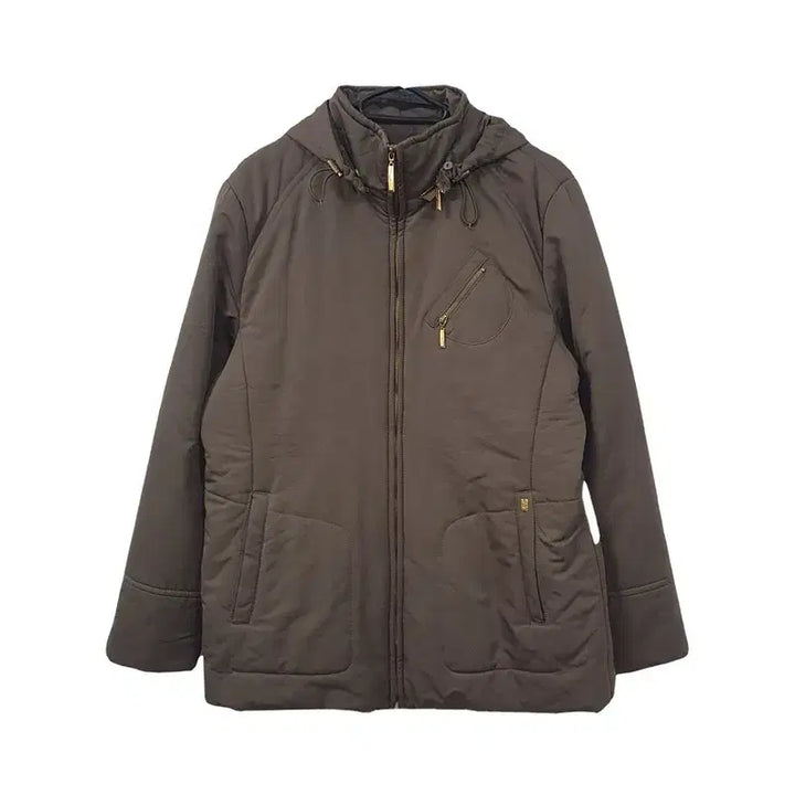 [BUNJANG] EASIENNE Brown Blend Zip-up Jumper / EASIENNE 브라운 혼방 집업 점퍼