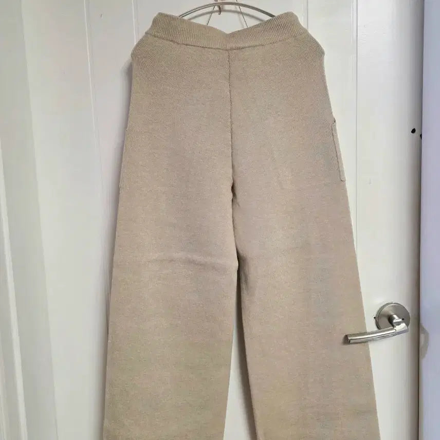 [BUNJANG] Knit Wide Pants (Size 66) / 도톰 니트와이드팬츠 새거 66까지