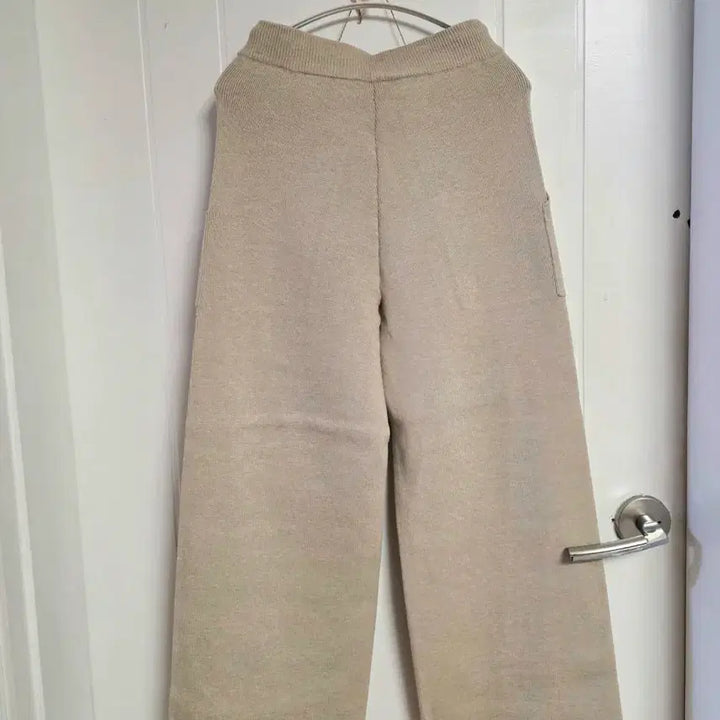 [BUNJANG] Knit Wide Pants (Size 66) / 도톰 니트와이드팬츠 새거 66까지