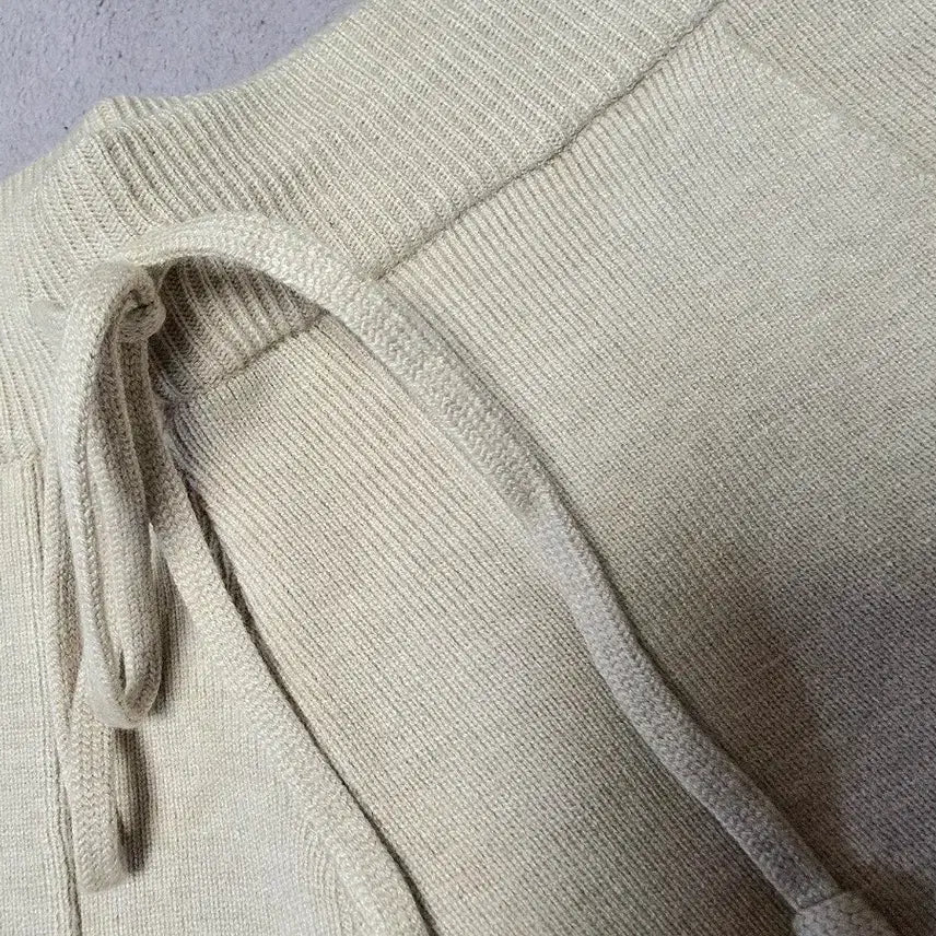 [BUNJANG] Knit Wide Pants (Size 66) / 도톰 니트와이드팬츠 새거 66까지