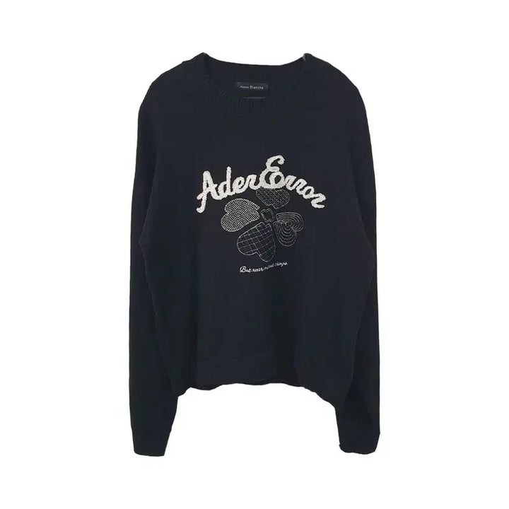 [BUNJANG] MAISON BLANCHE Black Oversized Knit Sweater / MAISON BLANCHE 메종블랑쉬 블랙 오버핏 니트