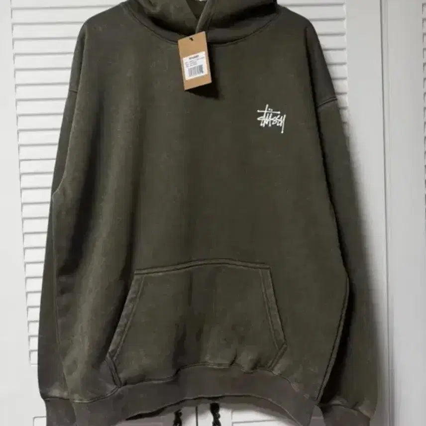 [SOLD OUT] /새상품/ 스투시 워싱 후드티 차콜