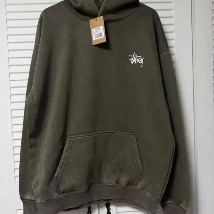 [SOLD OUT] /새상품/ 스투시 워싱 후드티 차콜