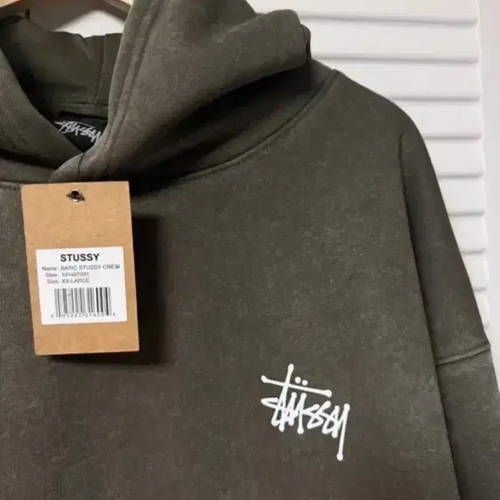 [SOLD OUT] /새상품/ 스투시 워싱 후드티 차콜