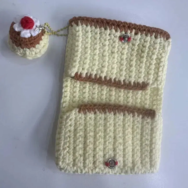 [BUNJANG] Knitted Pudding Wallet / 뜨개 푸딩지갑