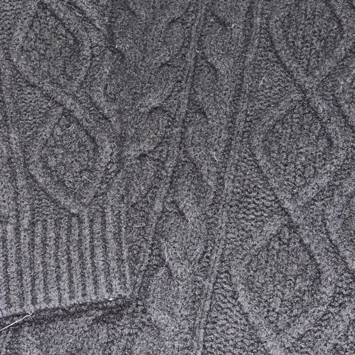 [BUNJANG] Attrangs Cable Knit Mini Dress Black / 아뜨랑스 케이블 니트 미니 원피스 블랙