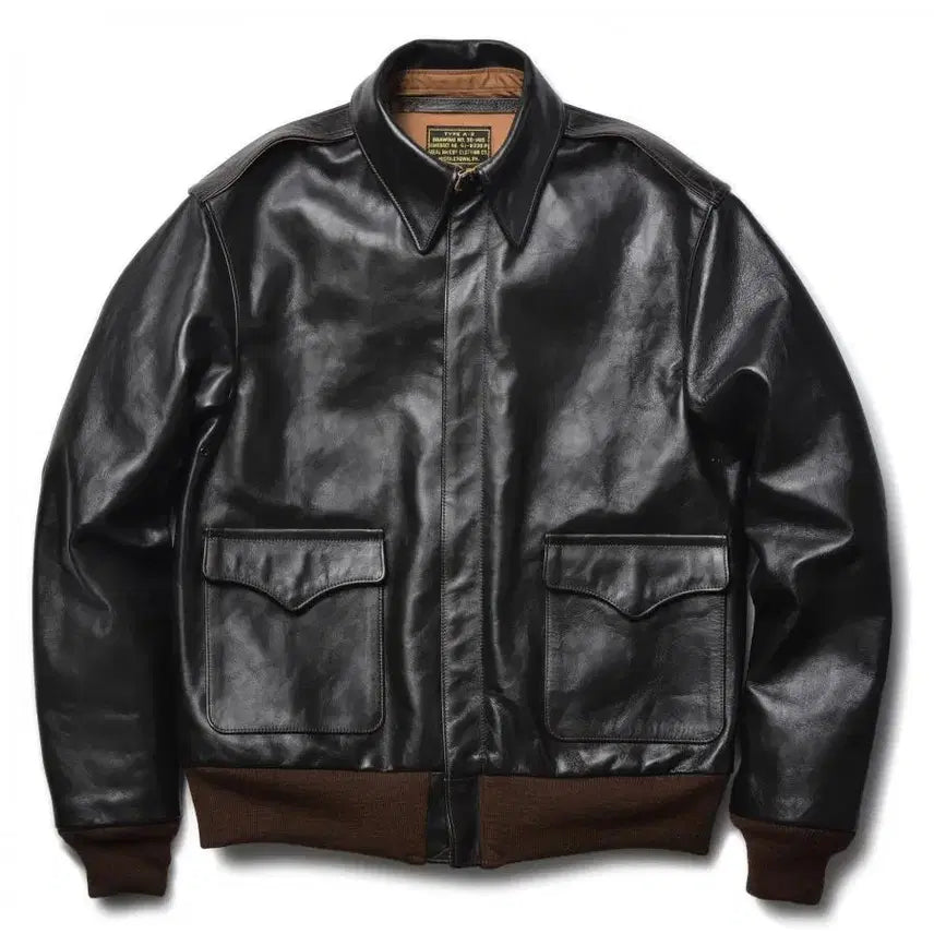 [BUNJANG] Real McCoy A-2 Leather Jacket / 리얼맥코이 / A-2 레더 자켓 실 브라운 / 38