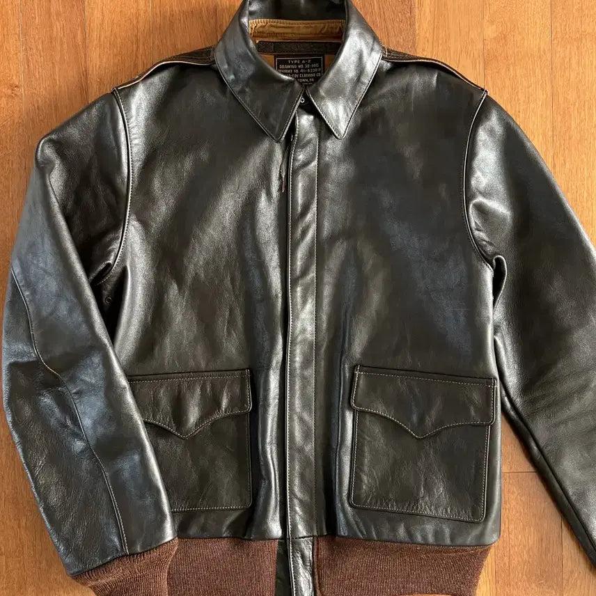 [BUNJANG] Real McCoy A-2 Leather Jacket / 리얼맥코이 / A-2 레더 자켓 실 브라운 / 38