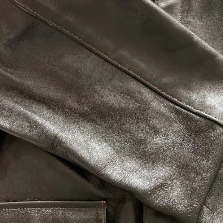 [BUNJANG] Real McCoy A-2 Leather Jacket / 리얼맥코이 / A-2 레더 자켓 실 브라운 / 38