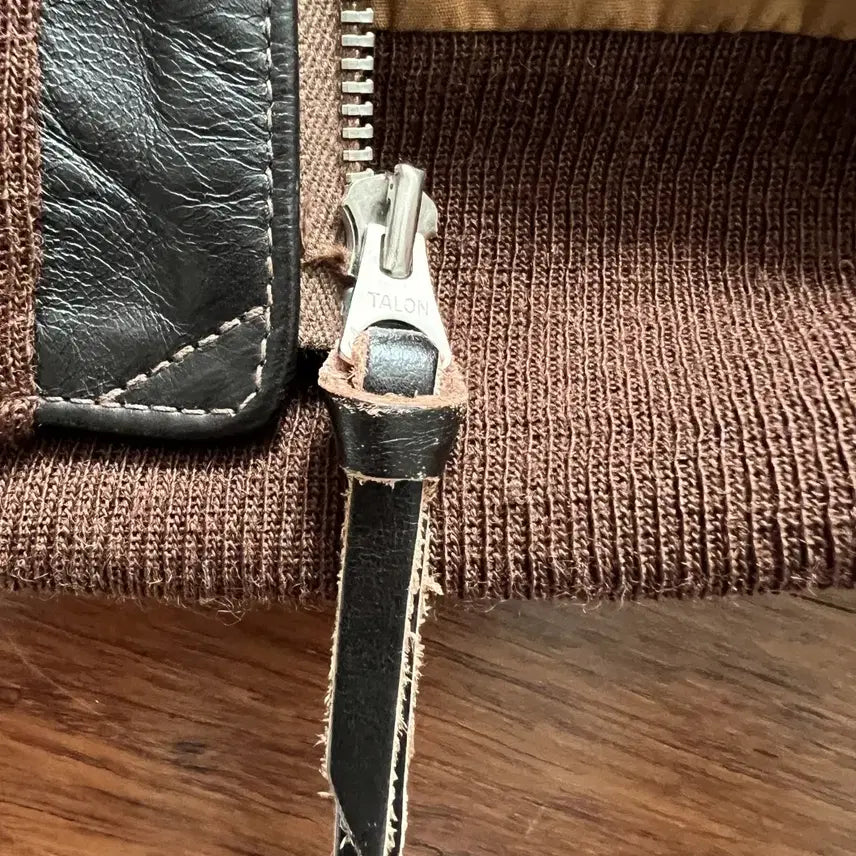 [BUNJANG] Real McCoy A-2 Leather Jacket / 리얼맥코이 / A-2 레더 자켓 실 브라운 / 38