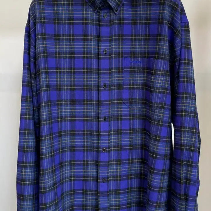 [BUNJANG] L Guminseong Checkered Shirt Purple / [L] 구민성 체크셔츠 퍼플