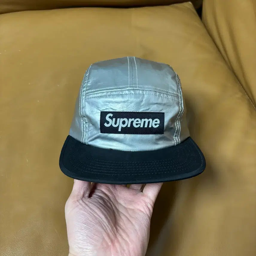 [BUNJANG] Supreme Camp Cap Hat / 슈프림 캠프캡 모자 박스로고 실버