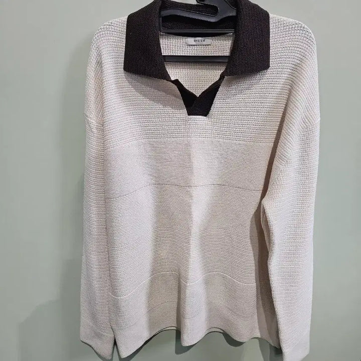 [BUNJANG] SISTAR Wool Blend Knit Sweater / 시스템 카라니트 울혼방