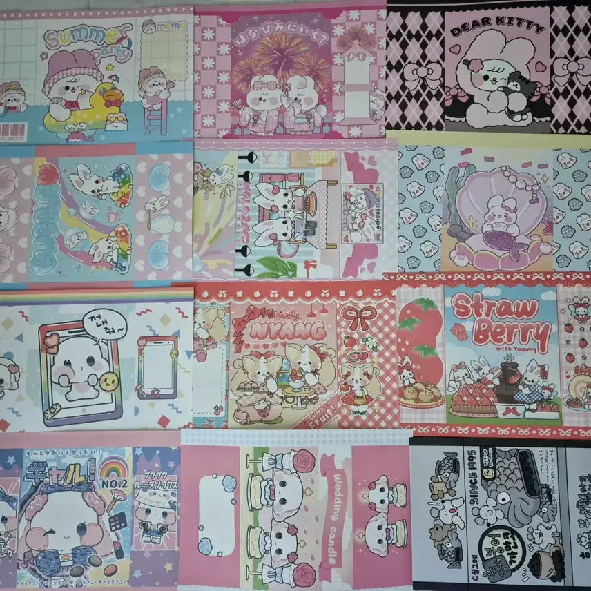 [BUNJANG] Po Yong Wrapping Paper Mix 50 Sheets / 포용 랩핑지 믹스 50장(엥꼬님 슈니 토미 등)