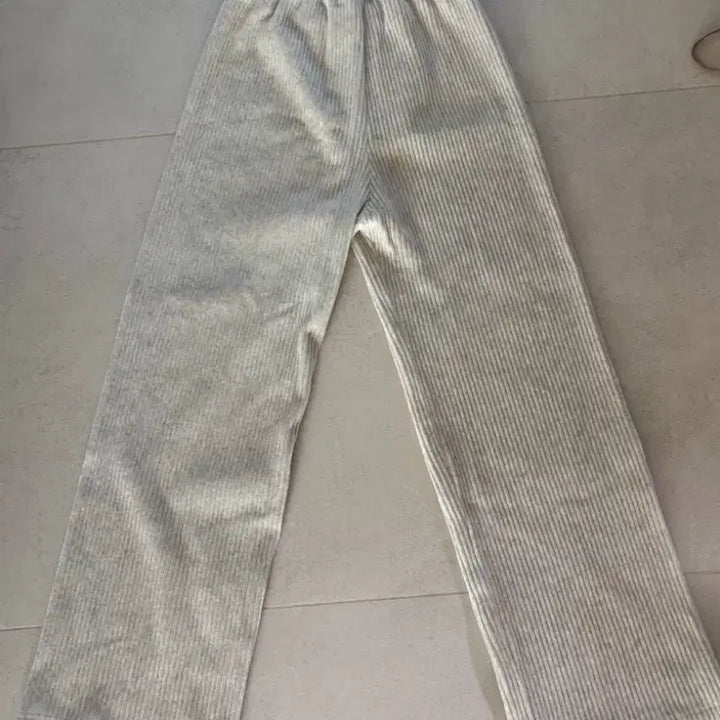 [BUNJANG] Ivory Corduroy Wide Banding Pants / 아이보리 코듀로이 와이드 밴딩 팬츠