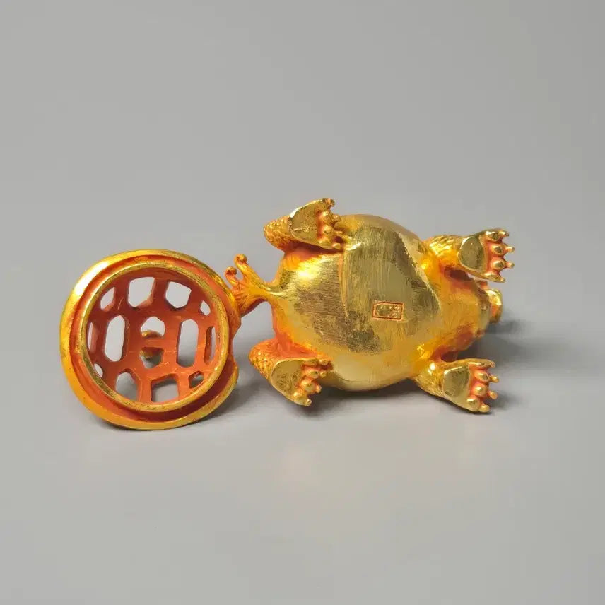 [BUNJANG] Gilded Bronze Dragon Head Incense Burner Antique Collectible / 금도금 동제 용두 귀형 향로 골동품 고미술품 수집품
