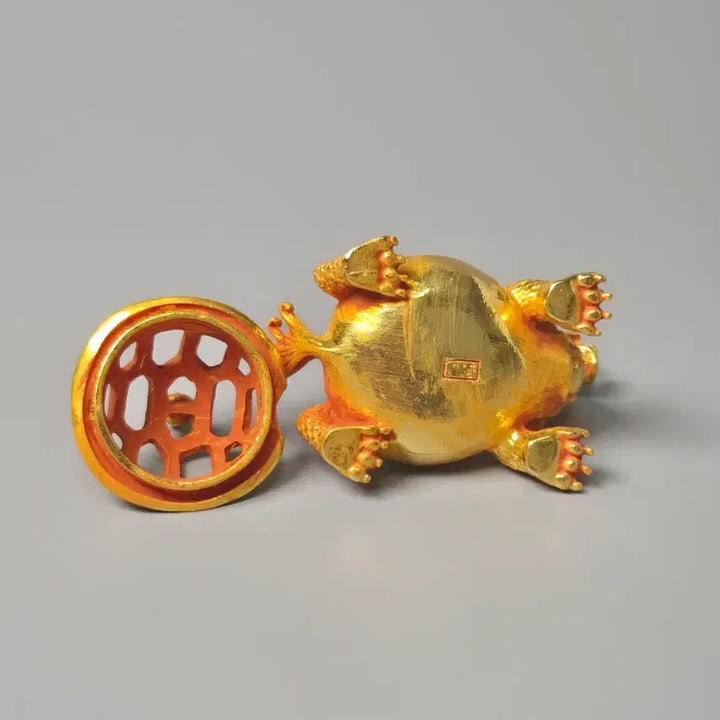 [BUNJANG] Gilded Bronze Dragon Head Incense Burner Antique Collectible / 금도금 동제 용두 귀형 향로 골동품 고미술품 수집품