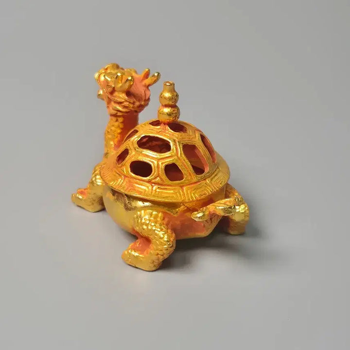 [BUNJANG] Gilded Bronze Dragon Head Incense Burner Antique Collectible / 금도금 동제 용두 귀형 향로 골동품 고미술품 수집품