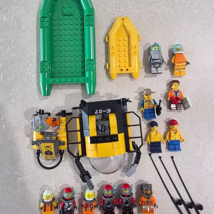 [BUNJANG] Lego City Diver Submarine Bundle Set / 레고 시티 다이버(잠수함) 미니피규어 일괄 판매