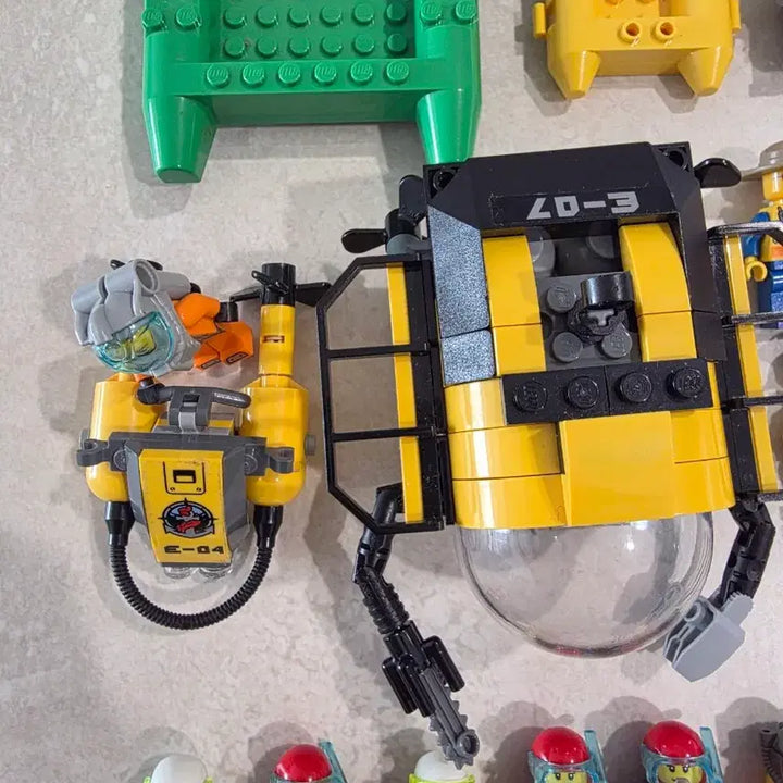 [BUNJANG] Lego City Diver Submarine Bundle Set / 레고 시티 다이버(잠수함) 미니피규어 일괄 판매