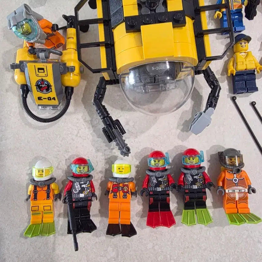 [BUNJANG] Lego City Diver Submarine Bundle Set / 레고 시티 다이버(잠수함) 미니피규어 일괄 판매