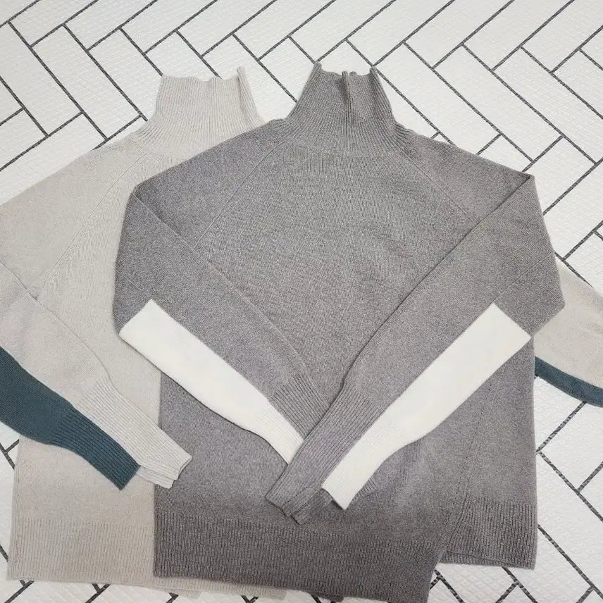 [BUNJANG] TIME Cashmere Knit Sweater / 새거) 타임(TIME) 캐시미어(100%) 니트 스웨터