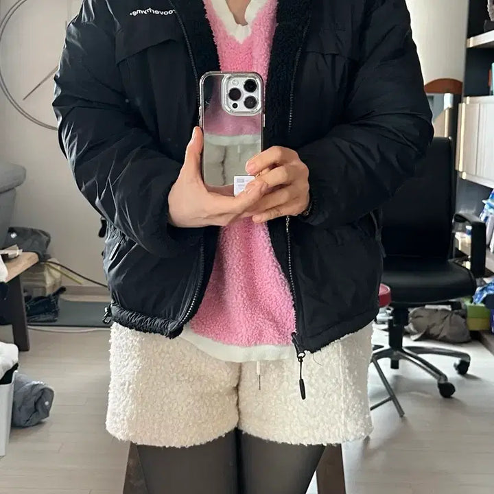 [BUNJANG] Grooverhyme Fleece Jacket / grooverhyme 뽀글이 양면후리스 S(90)